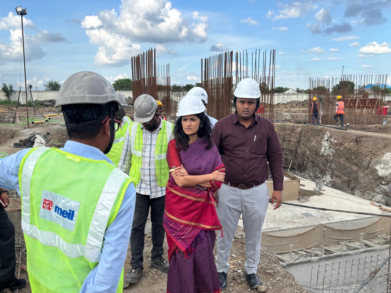 MADC MD Mrs. Swati Pandey reviewed the progress of ShirdiAirport new terminal.