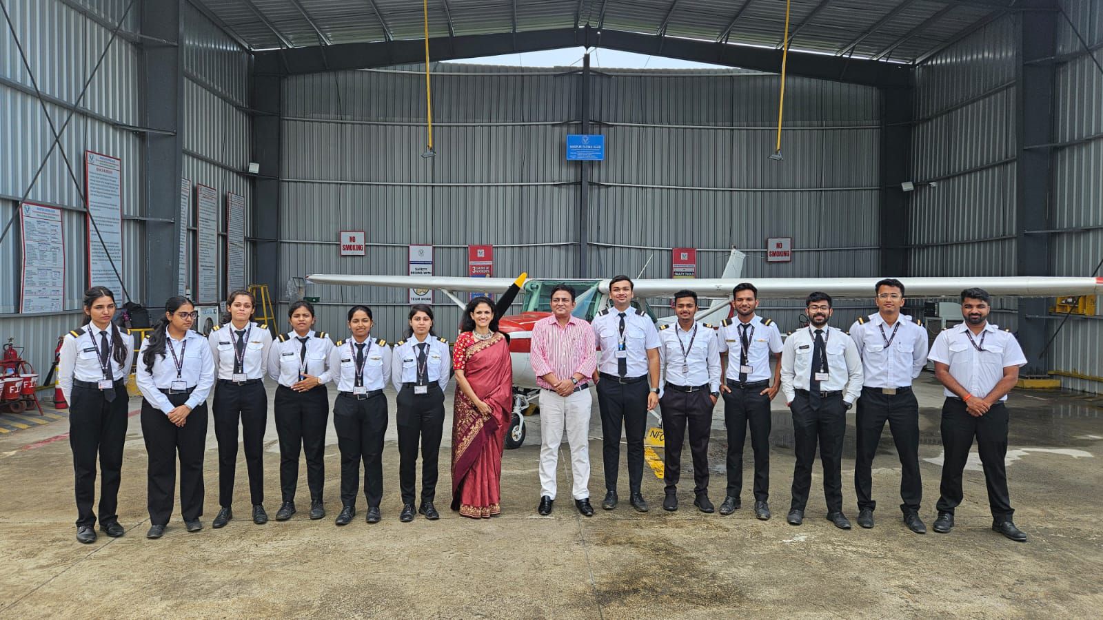 VC & MD of MADC, visited Morwa Airport, Chandrapur, to review Nagpur Flying Club’s new training base.